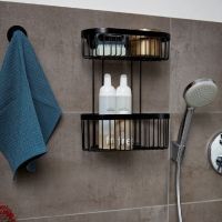 Hylde til brusekabine sort serien Wenko classic plus 