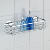 Selvklæbende hylde til badeværelse rustfri fra wenko