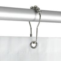 Ringe til bruseforhæng krom 12 stk fra wenko