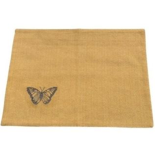 Gule dækkeservietter i stof fra Danishville