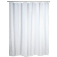 Hvidt badeforhæng 180x200 i polyester