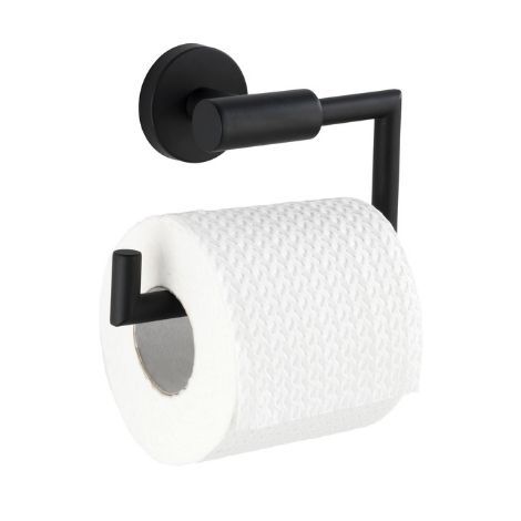 Toiletrulleholder sort til væg i Bosio serien fra wenko