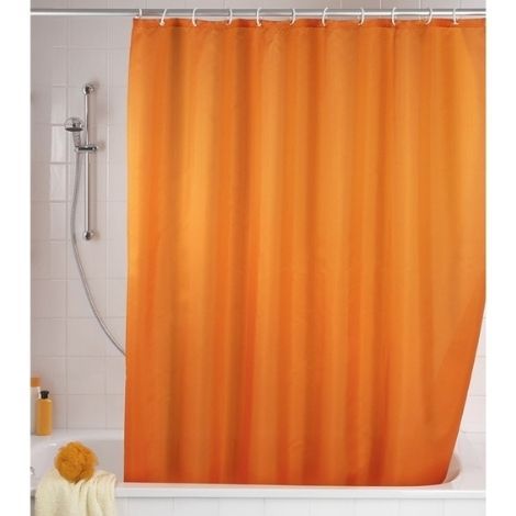 Orange badeforhæng 180x200 cm fra wenko