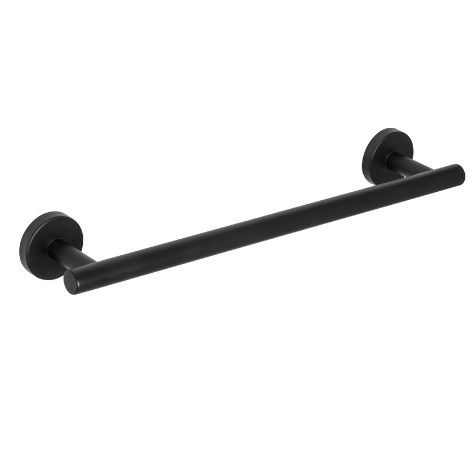 Sort håndklædestang 40 cm til væg fra wenko