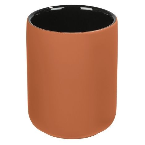 Keramik tandkrus terracotta brændt orange avellino serien fra wenko