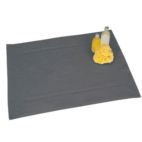 Grå bademåtte 50x70 i ren bomuld fra wenkos paradise serien