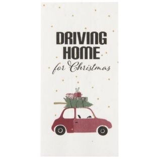 Juleservietter med tekst driving home from christmas fra ib laursen