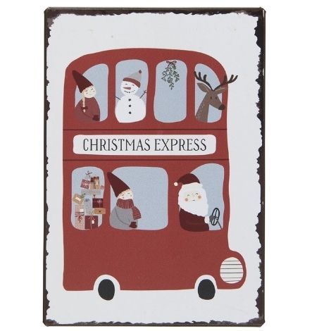 Metalskilt til jul christmas express fra ib laursen
