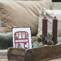 Metalskilt til jul bus christmas express fra ib laursen