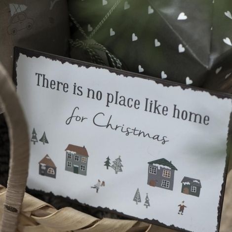 Sjovt skilt til hjemmet  there is no place like home for christmas fra ib laursen