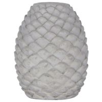 Kogle lysestage grå beton fra ib laursen