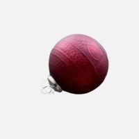 Smukke juletræskugler røde til ophæng 10x11 cm