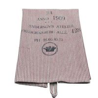 Stribet viskestykke jul anno 1909 rød og creme i bomuld