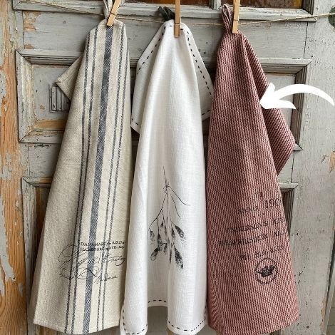 Stribet viskestykke jul fra danishville