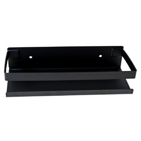 lille hylde rustfrit stål sort