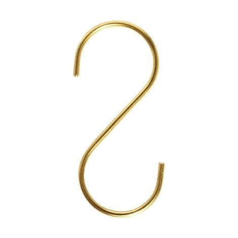 S kroge messing stor til ophæng af fx tøj