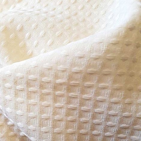 Kvalitets badeforhæng tekstil 180x220 cm i creme farvet