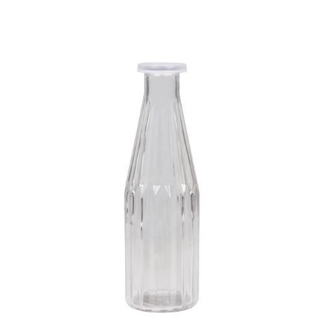 kande til vand i glas med plast låg rummer 500 ml