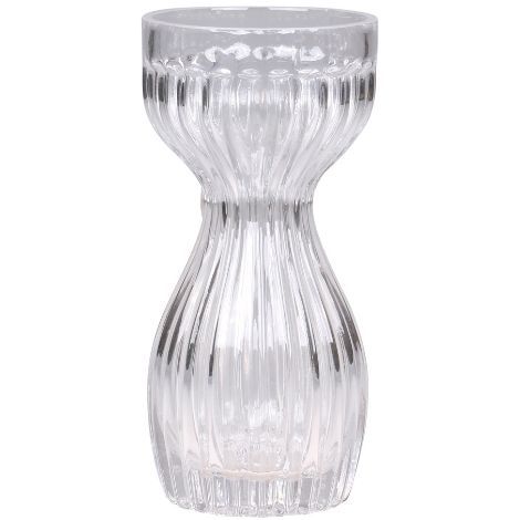 Hyacintvase glas med riller amaryllisvase