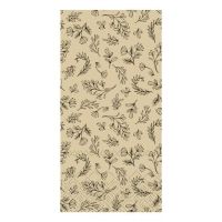 Servietter med mønster gul med sorte blade 3 lags i papir