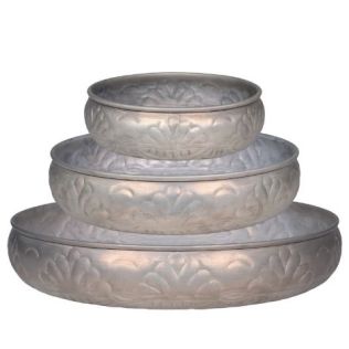 zinkfade til dekoration rund med mønster