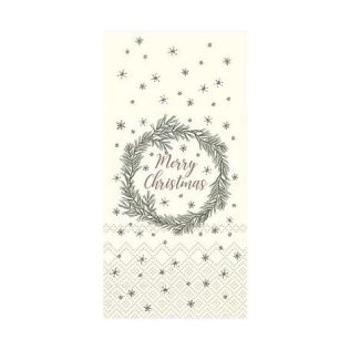 Jule servietter merry christmas i papir 10x20