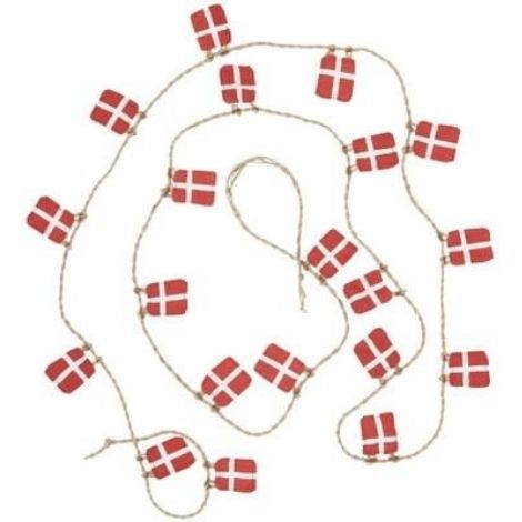 Flagranke med 20 flag i stof fra Ib Laursen