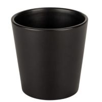 Potteskjuler i sort til krydderurter -planter og blomster