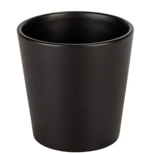 Potteskjuler i sort til krydderurter -planter og blomster