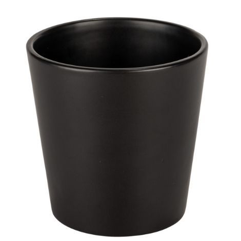 Potteskjuler i sort til krydderurter -planter og blomster