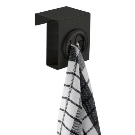 Sort knage til skabslåger, skuffer og døre praktisk til viskestykker og håndklæder