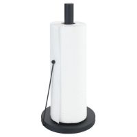 Køkkenrulleholder sort med køkkenrulle
