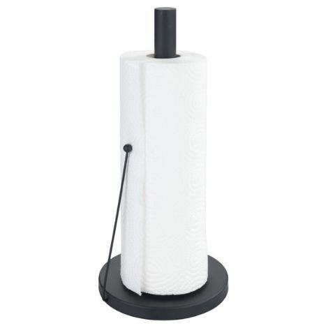 Køkkenrulleholder sort med køkkenrulle