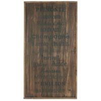 Ib Laursen træskilt med vin distrikter