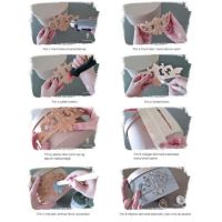 Guide i billeder til rosette ornament i bøjeligt træ