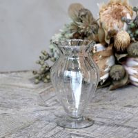 Glas vase klar højde 17 cm