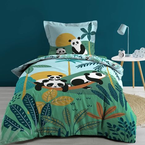Smart panda sengetøj 140x200 vendbart Køb her