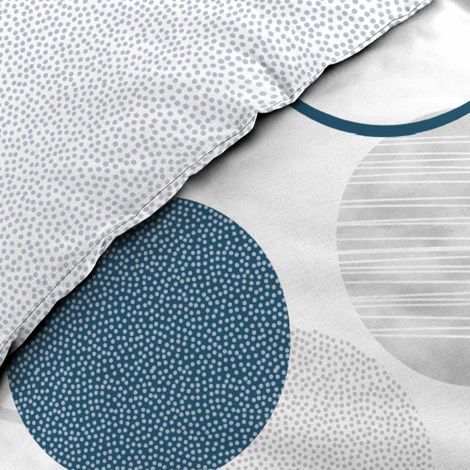 Nærbillede af mønsteret på bomulds sengetøjet 240x220