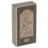 Æske til maileg juletræspynt winter wonderland med 4 ornamenter