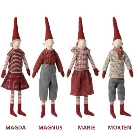 Maileg nisse medium  Magda 2022 med sin familie
