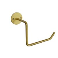 Messing toiletrulleholder til væg børstet messing i flot design