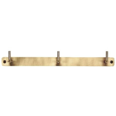 Knagerække antik messing m/ 3 knager - Ib Laursen L:30,5