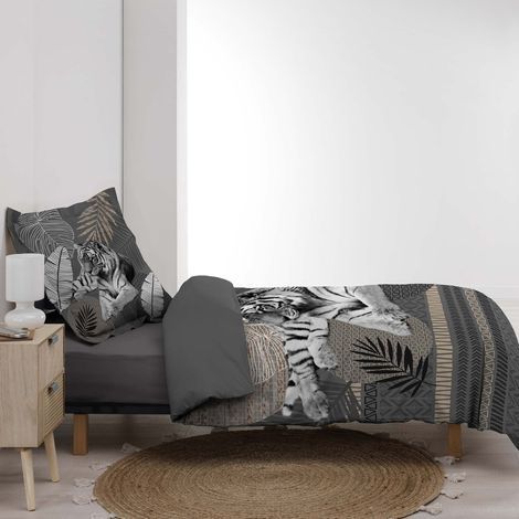 tiger sengetøj til enkeltdyne 140x200 i flot design