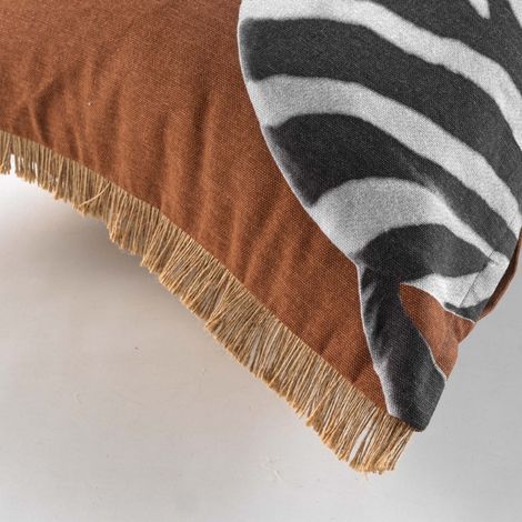 Nærbillede af pude 40x60 zebra pudebetræk