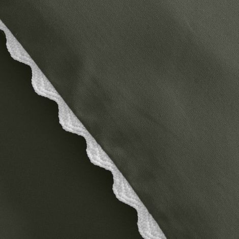 nærbilled af sengesæt grønt med blonde 240x220 til king size dobbeltdyne