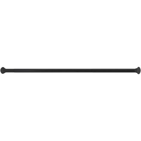 Stang til bruseforhæng sort flexsibel fra 75 - 220 cm.