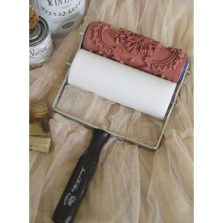 Malerulle med mønster stor blomst cornflower