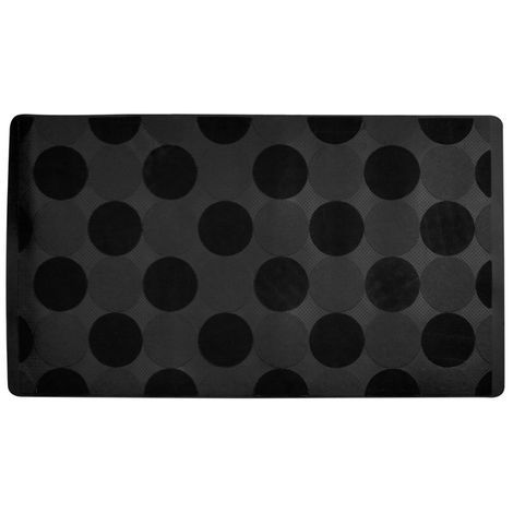 Bademåtte til badekar  skridsikker sort med sugekopper