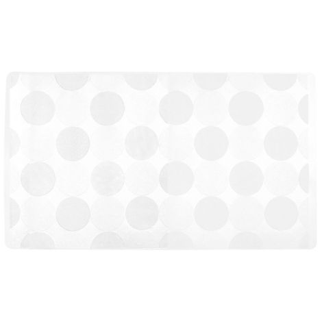 Bademåtte til badekar skridsikker hvid 40x70 cm