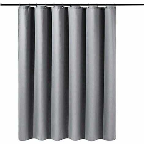 Badeforhæng 180x220 grå i kraftigt kvalitet